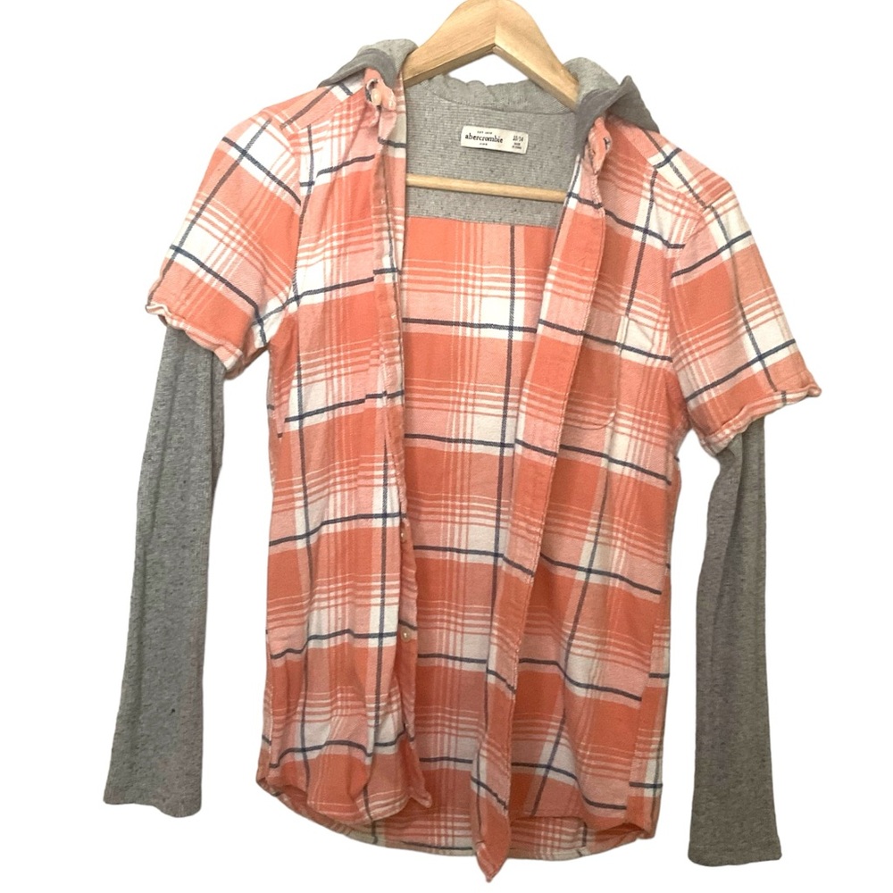 Abericombie kids boy  hooded long sleeve shirt